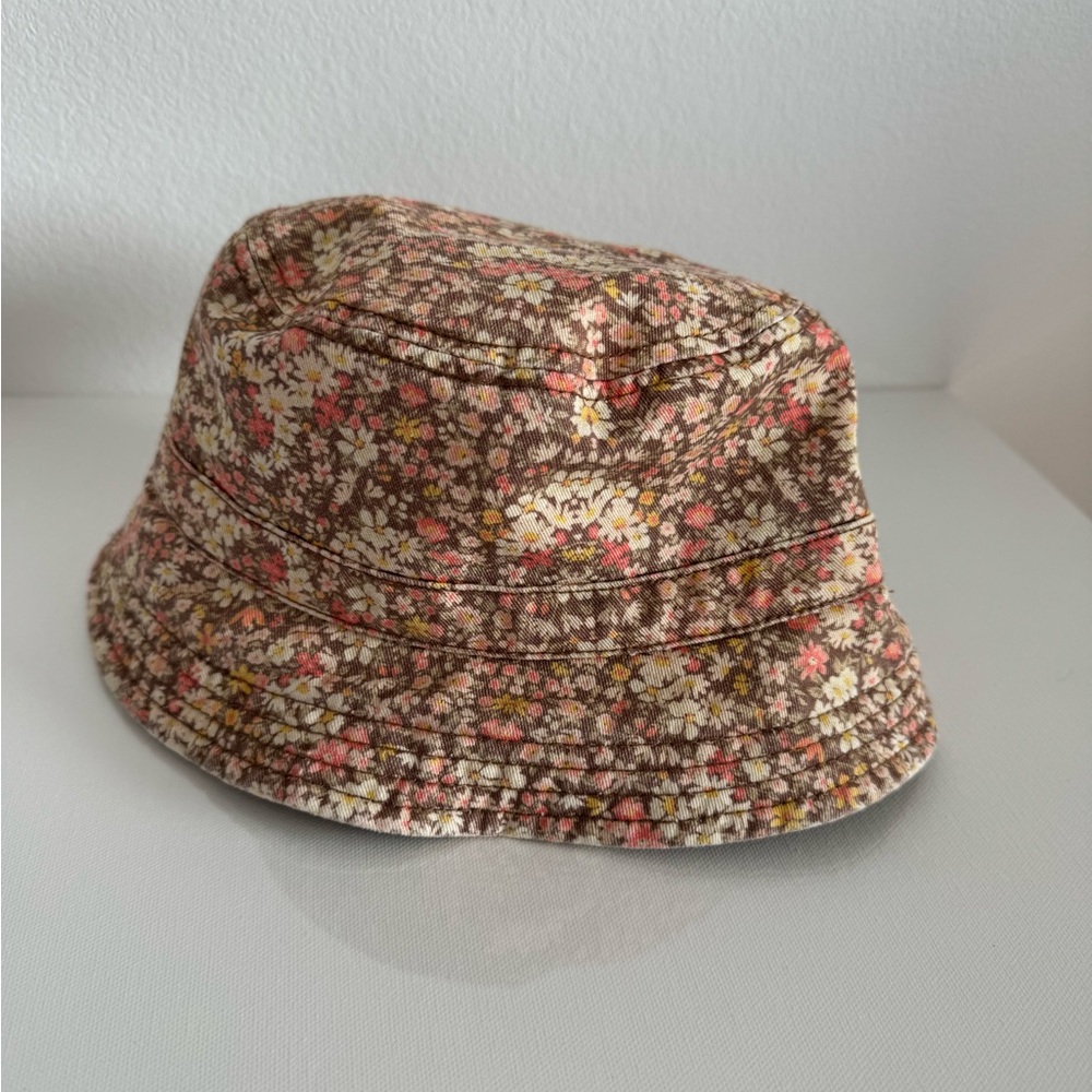 American Eagle reversible floral/ tan bucket hat - Picture 2 of 3